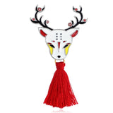 Chinesischer Stil Red Quaste Brosche