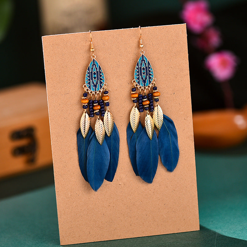 Feather earrings