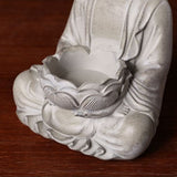 Chinesische Zen Buddha Statue Desktop Dekoration Landschaftsbauharzhandwerk