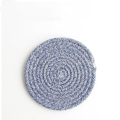 Cotton woven cotton and linen coasters