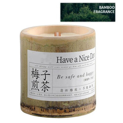 Indoor Bamboo Cup Scented Candle Valentine's Day Ambiance Gift-13