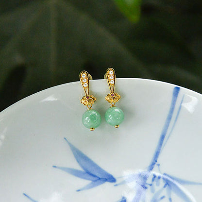 Chinese Style Earrings S925 Sterling Silver Earrings