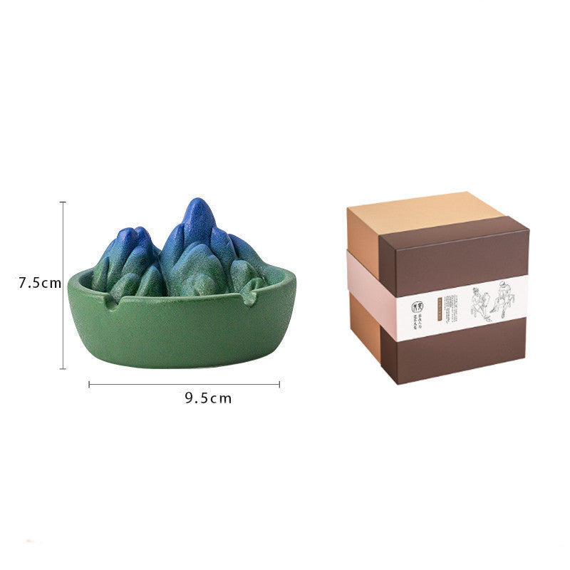 Qianli Jiangshan Ceramic Ashtray Home Living Room Office