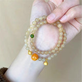 Double Circle Beaded Bracelet Niche Exquisite Bracelet