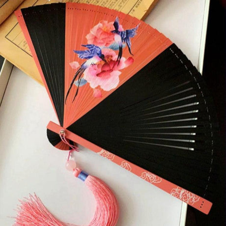 Auspicious Clouds And Ruihe Ancient Style Folding Fan-3