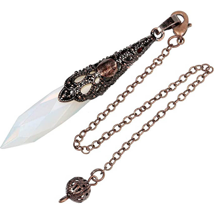Natural Diamond Crystal Column Pendant