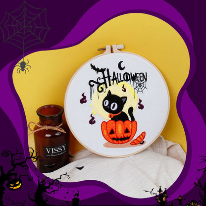 Halloween Decoration Gift Handmade Embroidery Material Kit-3