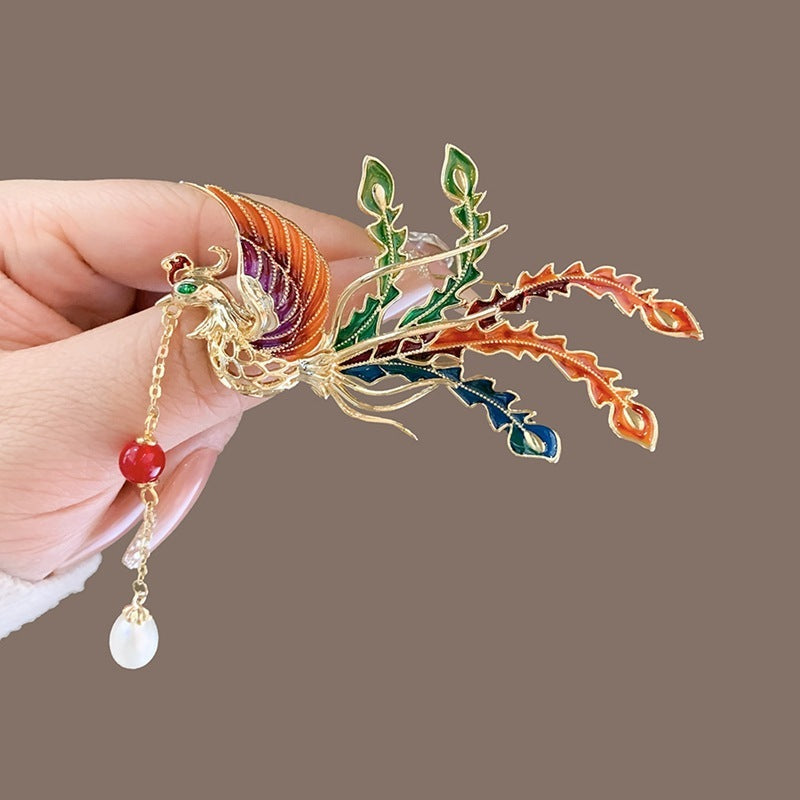 Phoenix Brooch Temperamental Tassels High Sense Ancient Style Hanfu Accessories