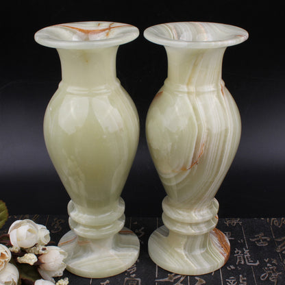 Jade Vase Ancient Chinese Table Top Home Decoration