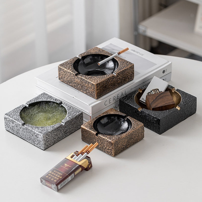 Square Creative Personalized Living Room Home Trend Grade Ashtray