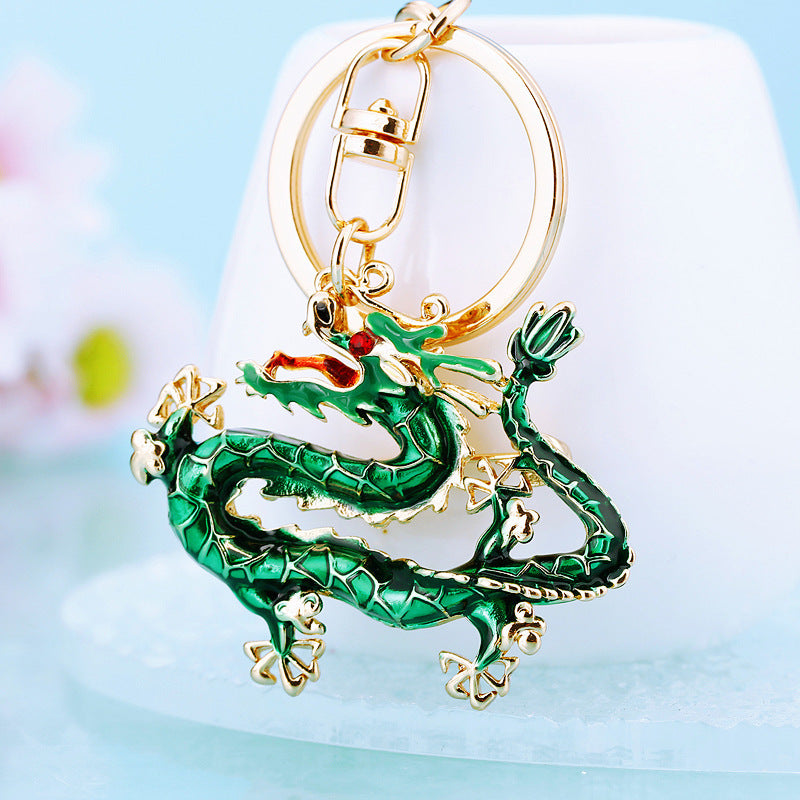 Lucky Chinese Dragon Shape Car Keychain