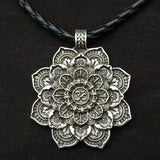 Viking Tibetan Spirit Necklace Tibetan Mandala Pendant Necklace