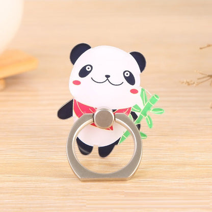 Acrylic Ring Buckle Cartoon Panda Mobile Phone Holder-6