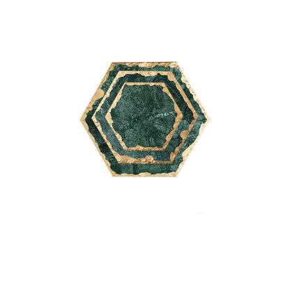 Emerald Natural Marble Placemat Coaster Plate