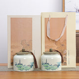 Ceramic Double Cans Tea Pot Household Half