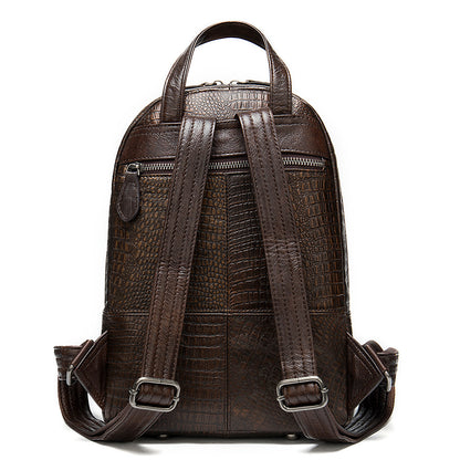 National style cowhide backpack