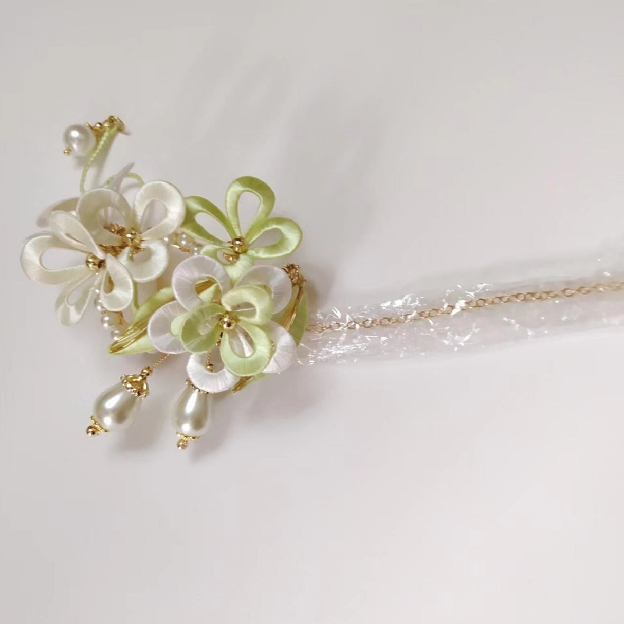 Creative Antique Style Non-legacy Flower-wrapped Hairpin Brooch-4