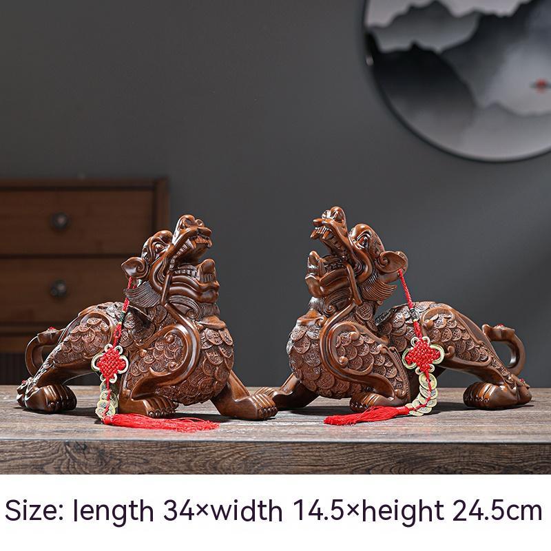 Decoration A Pair Bringing Fortune Feng Shui Living Room Entrance Shop Office Decorations