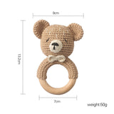 Gestrickte Tierrasseln Puppen Beruhigendes Babyspielzeug