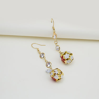 Chinese Style Retro Year Hollow And Exquisite Design Earrings