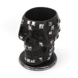 Kreativer rotierender Stifthalter mit Pailletten und Totenkopf-Motiv, für den Schreibtisch