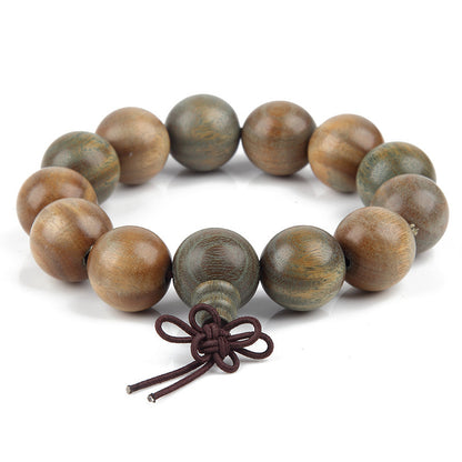 Authentic green sandalwood beads bracelet