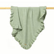 Knitted Baby Blanket Ruffle Newborn Swaddle Wrap All Season-8