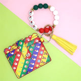 Christmas Card Holder Silicone Wrist Bracelet Keychain-5