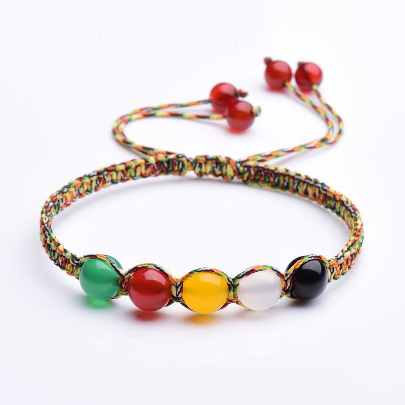 Gold Wood Water Fire Earth Elemental Balance Bracelet