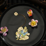 Chinesischer Stil Blume Gott klassisches Lesezeichen Lehrer -Farbgeschenk