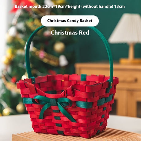 Christmas Gift Packaging Basket Candy Snack Packaging Gift Wrap Box