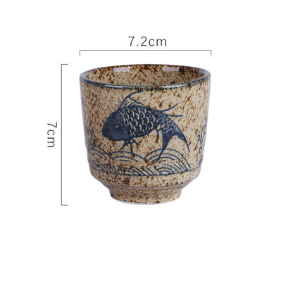 Fashion Chinese Style Underglaze Ceramic Teacup