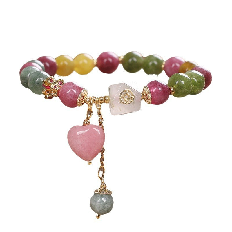 Women's New Chinese-style Natural Color Tourmaline Bracelet