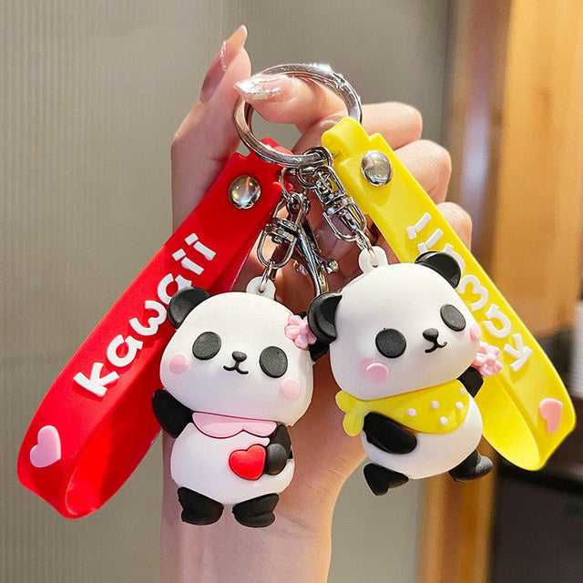 Cute Bib Panda Keychain For Male and Female Students-1