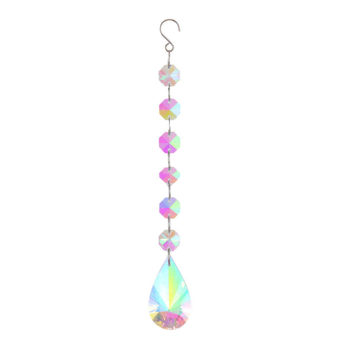 Artificial Crystal Octagon Bead Pendant