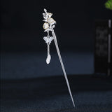 Ancient Style Twelve Flower Gods Sterling Silver Hairpin-8