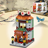 Chinatown Serie Chinese Street View Architektur Kinder Puzzle Bausteine ​​Spielzeug Spielzeug