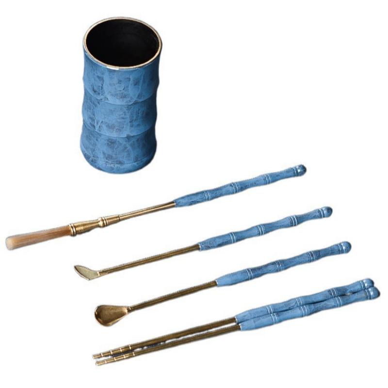 Copper Enameling Ceramic Incense Burner Incense Making Tools Set-5