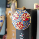 Copper Base Filamentary Enamel Insert Handicraft Cloisonne Bookmark-3