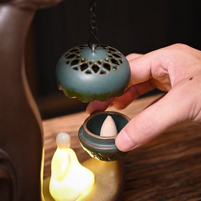 Xianglong Backflow Incense Burner Light Hanging Ball Burner Ornaments-3