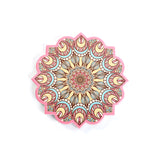 Ceramic Coaster Household Insulation Mat Mandala Pattern Octagonal Coaster