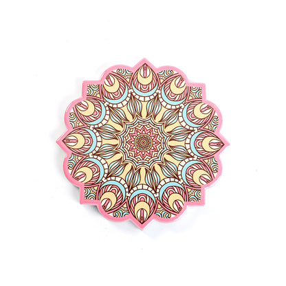 Ceramic Coaster Household Insulation Mat Mandala Pattern Octagonal Coaster