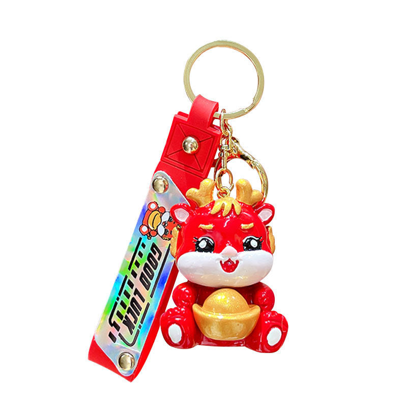 Creative Fashion Small Dragon Chinese New Year Keychain-3