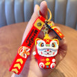 Lion Dance Fortune Cat Doll Creative Keychain Book Bag Pendant-5