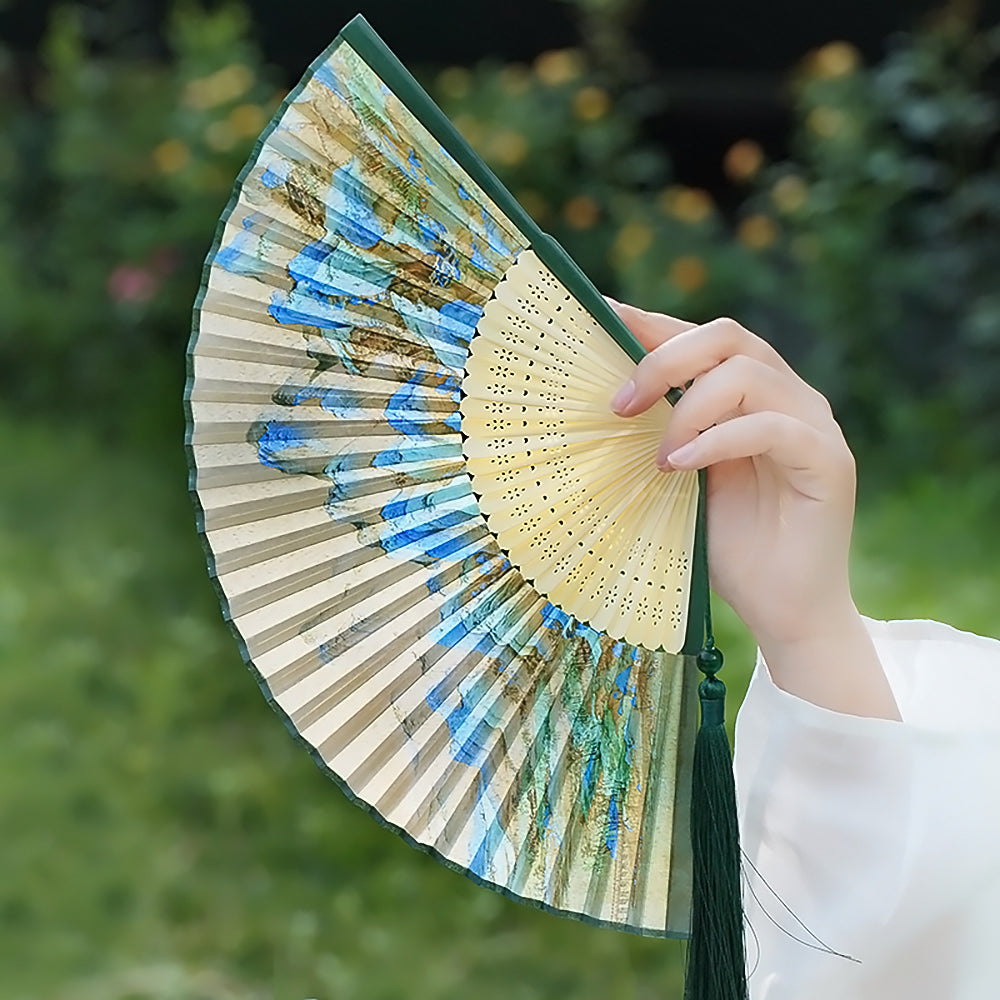 Thousand Miles of Rivers and Mountains Creative Folding Fan-3