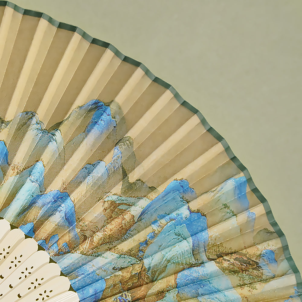 Thousand Miles of Rivers and Mountains Creative Folding Fan-4