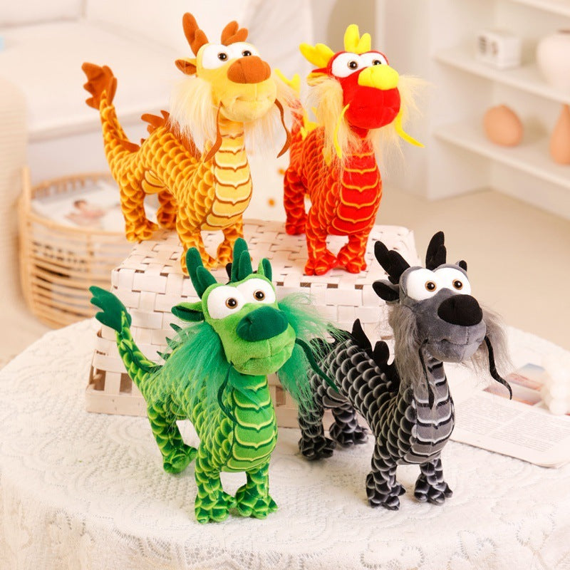 Adorable Chinese Dragon Plush Toy Ornaments-1