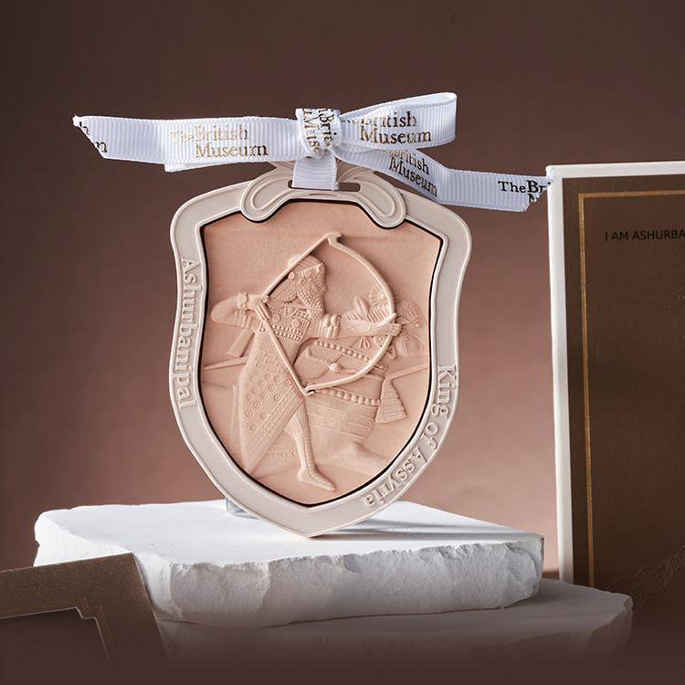 Assyrian Series King Gypsum Car Aromatherapy Pendant Gift Box-3