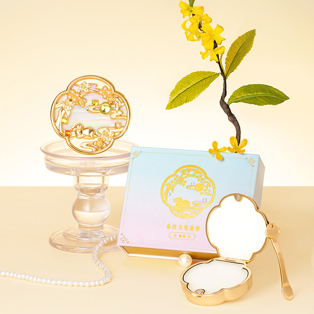 Birthday Gift Ideas Solid Perfume Golden Branch Jade Rabbit Osmanthus Solid Balm-1