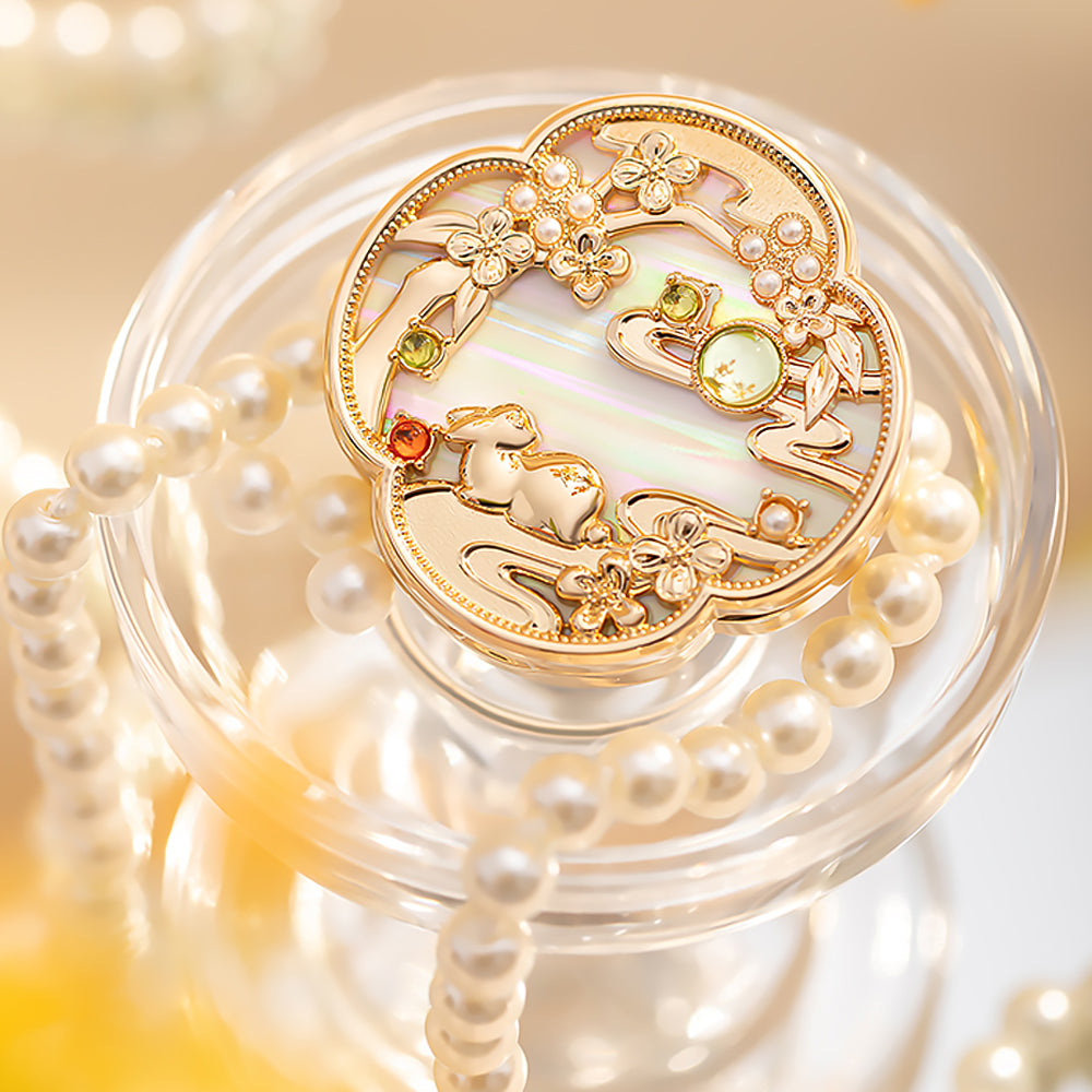 Birthday Gift Ideas Solid Perfume Golden Branch Jade Rabbit Osmanthus Solid Balm-3